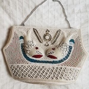 **SOLD** VINTAGE 60s/70s Beaded Art Deco Purse